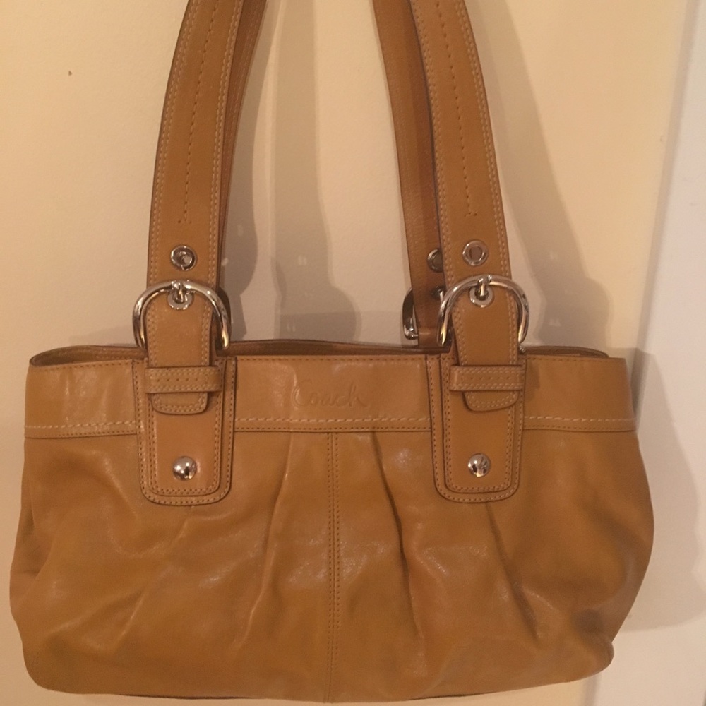 Yellow Authentic Coach purse